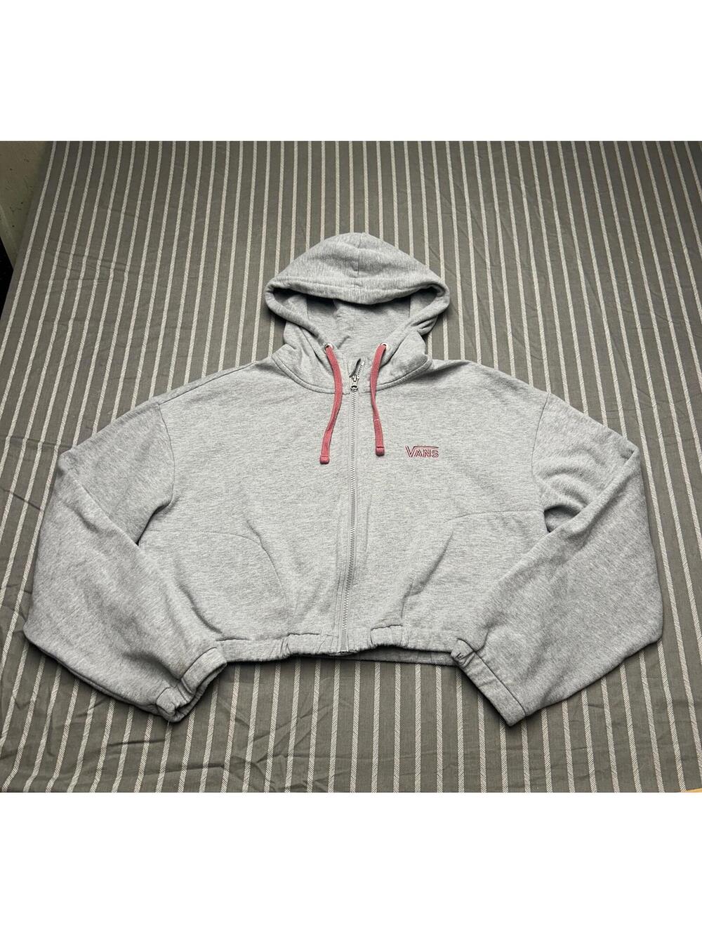 Vans Vine Full Zip Hoodie Womens Size XL Gray